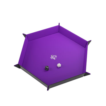 Gamegenic Magnetic Dice Tray Hexagonal Black/Purple