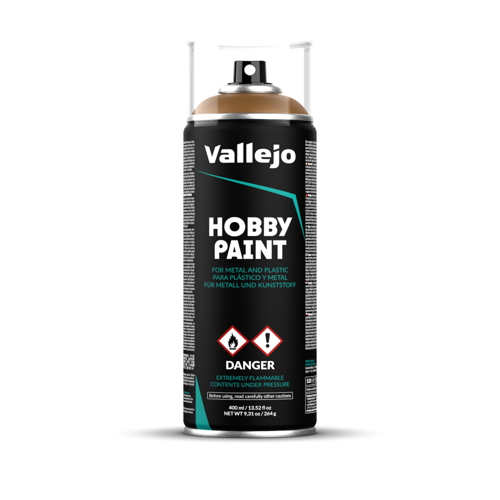 Vallejo Hobby Spray Paint - Leather Brown 28014