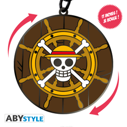 One Piece: Thousand Sunny's Helm Moving Keychain