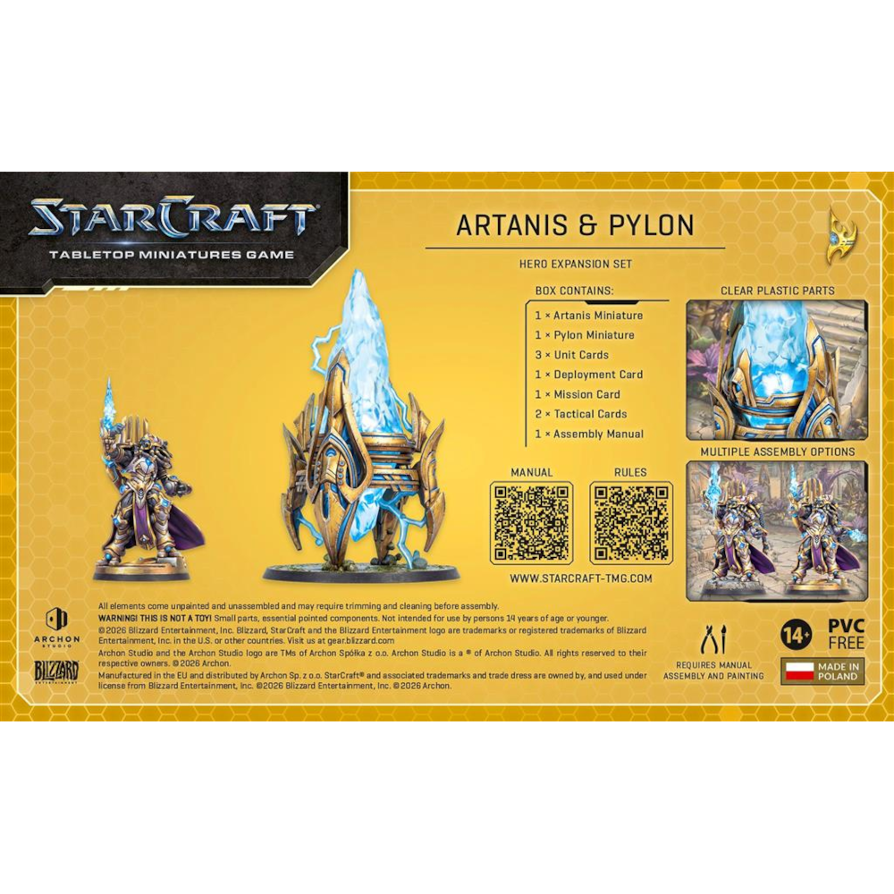 StarCraft The Miniatures Game: Protoss Hero - Artanis (Hierarch) and Pylon