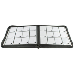 Ultra Pro 12-Pocket Zippered PRO-Binder: Silver Made With Fire Resistant Materials