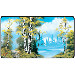 Ultra Pro: Bob Ross Lakeside Path Black Stitched Playmat