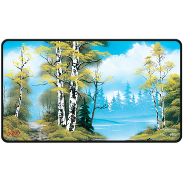 Ultra Pro: Bob Ross Lakeside Path Black Stitched Playmat