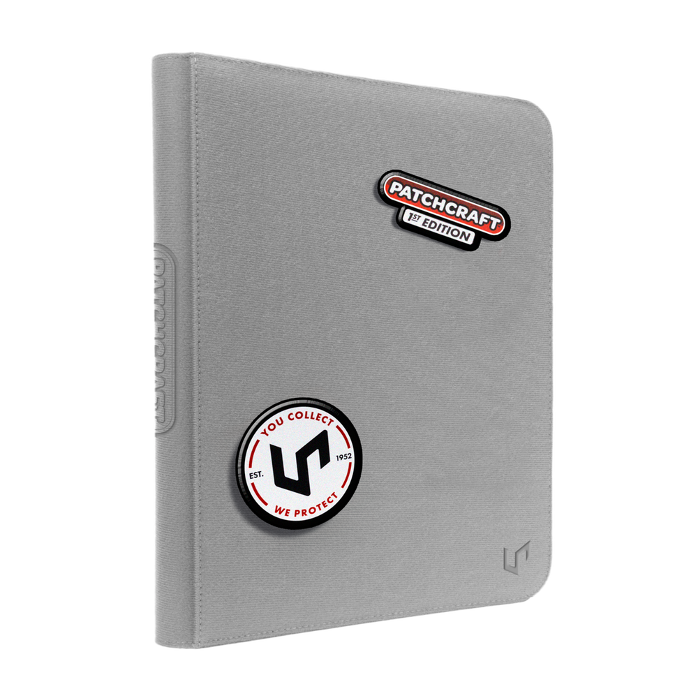 Ultra Pro - Patchcraft: Zippered  9-pocket Pro-Binder Grey
