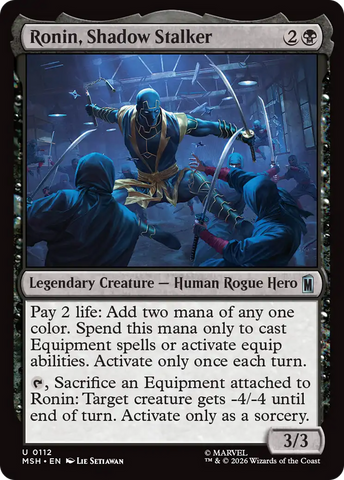 Ronin, Shadow Stalker [Marvel Super Heroes]