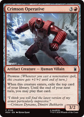 Crimson Operative [Marvel Super Heroes]