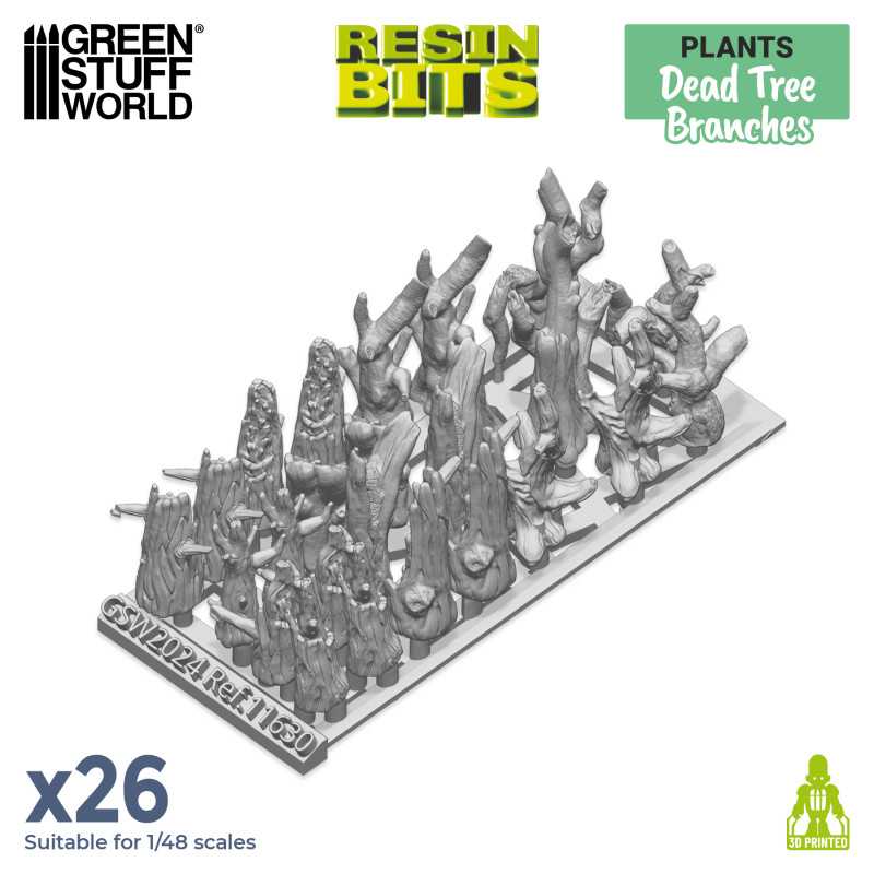 Dead Tree Brushes - 3D printed set