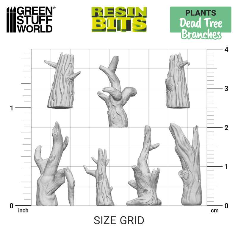 Dead Tree Brushes - 3D printed set
