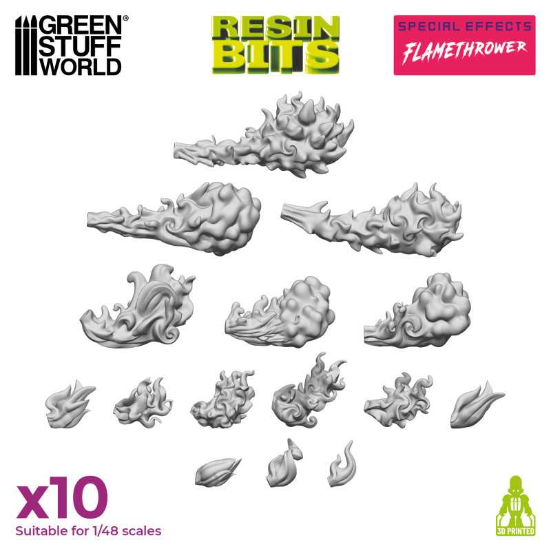 Flamethrower Effect - 3D printed set