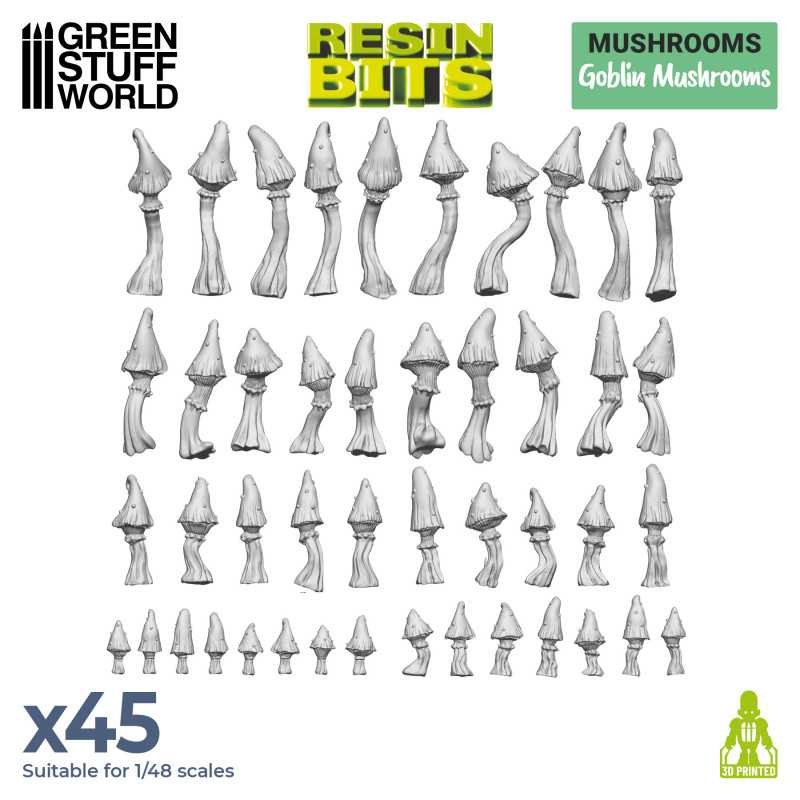 Goblin Mushrooms - 3D printed set