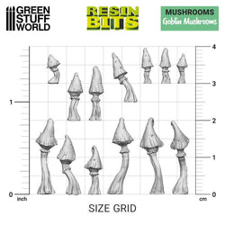 Goblin Mushrooms - 3D printed set