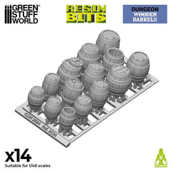 Wooden Barrels - 3D printed set