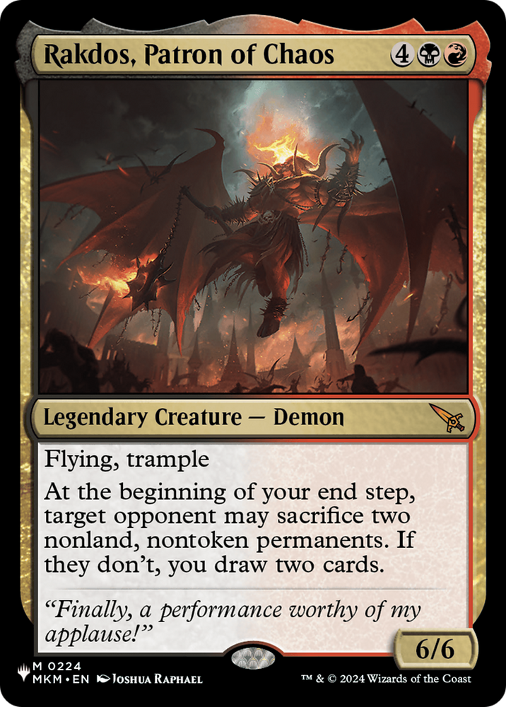 Rakdos, Patron of Chaos [The List]