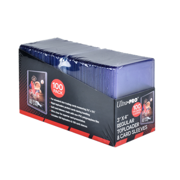 Ultra Pro - Toploader 3x4" Regular Clear and sleeves (100pcs)