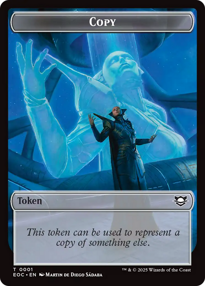Copy // Clue Double-Sided Token [Edge of Eternities Commander Tokens]