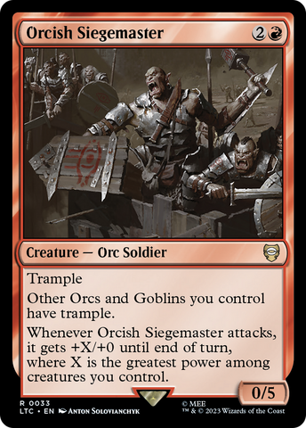 Orcish Siegemaster [The Lord of the Rings: Tales of Middle-Earth Commander]