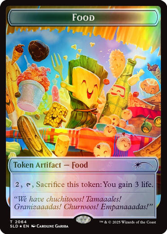 Food Token (2064) (Rainbow Foil) [Secret Lair Drop Series]