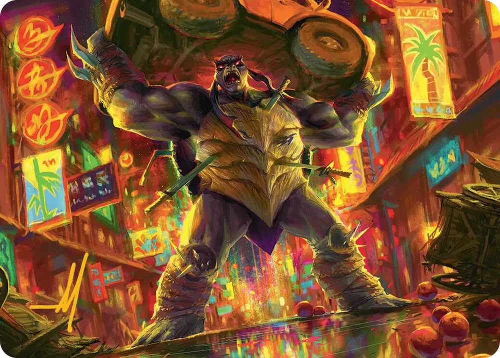 Slash, Reptile Rampager Art Card (Gold-Stamped Signature) [Teenage Mutant Ninja Turtles Art Series]