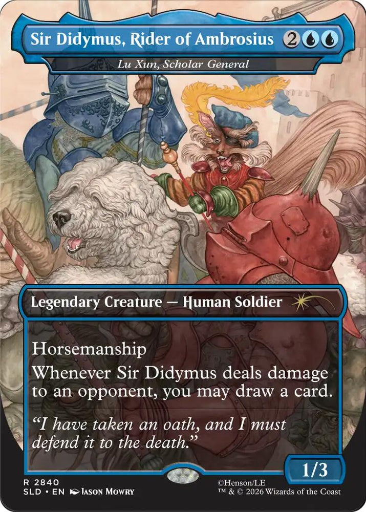 Sir Didymus, Rider of Ambrosius - Lu Xun, Scholar General [Secret Lair Drop Series]
