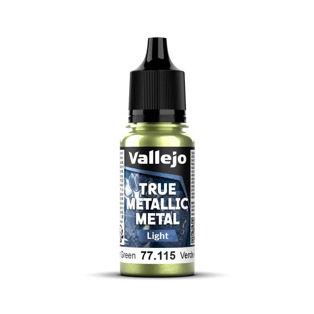 Vallejo True Metallic Metal Light Amber Green 77115