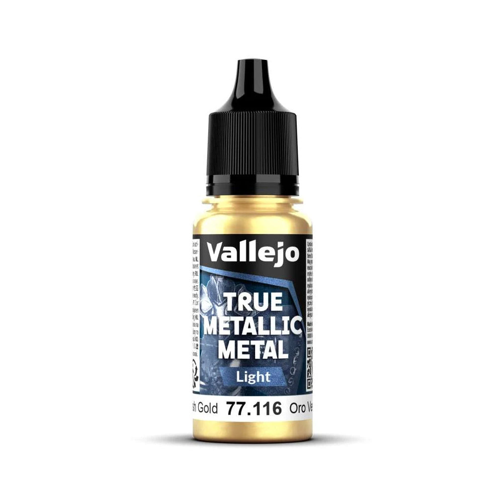 Vallejo True Metallic Metal Light Greenish Gold 77116