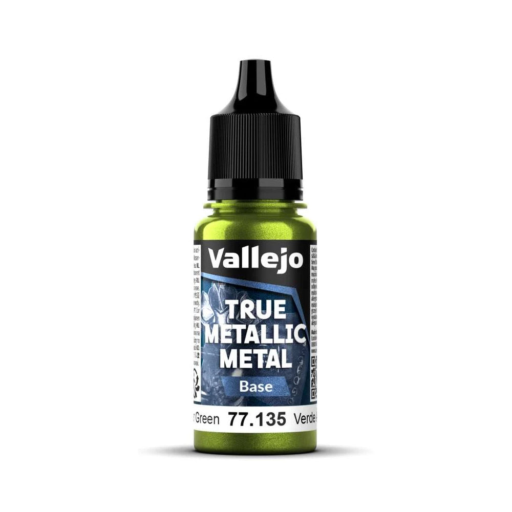 Vallejo True Metallic Metal Base Amber Green 77135