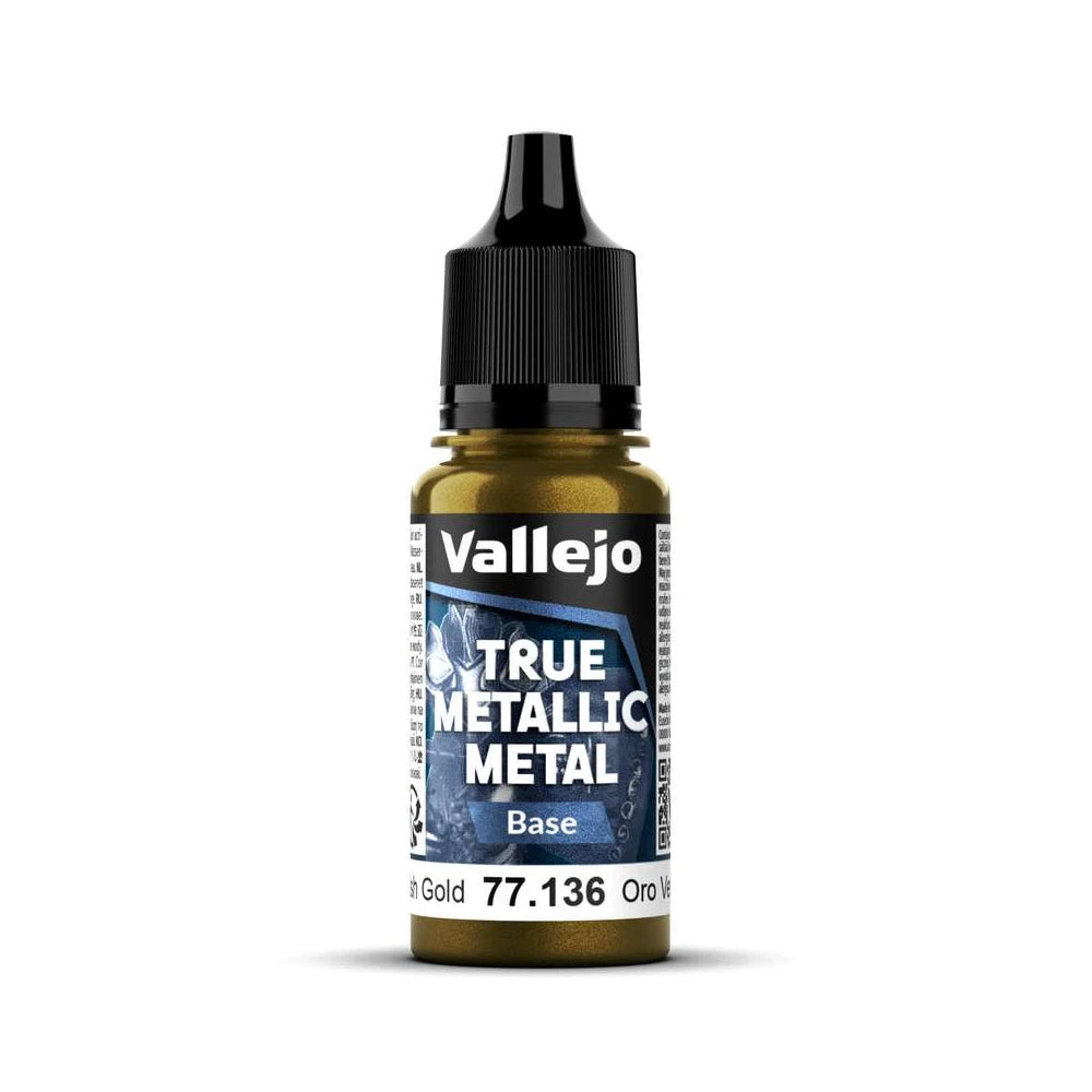 Vallejo True Metallic Metal Base Greenish Gold 77136
