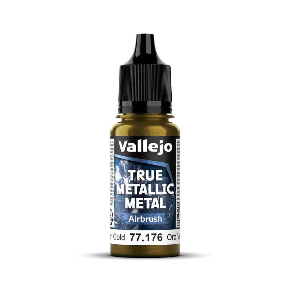 Vallejo True Metallic Metal Airbrush Greenish Gold 77176