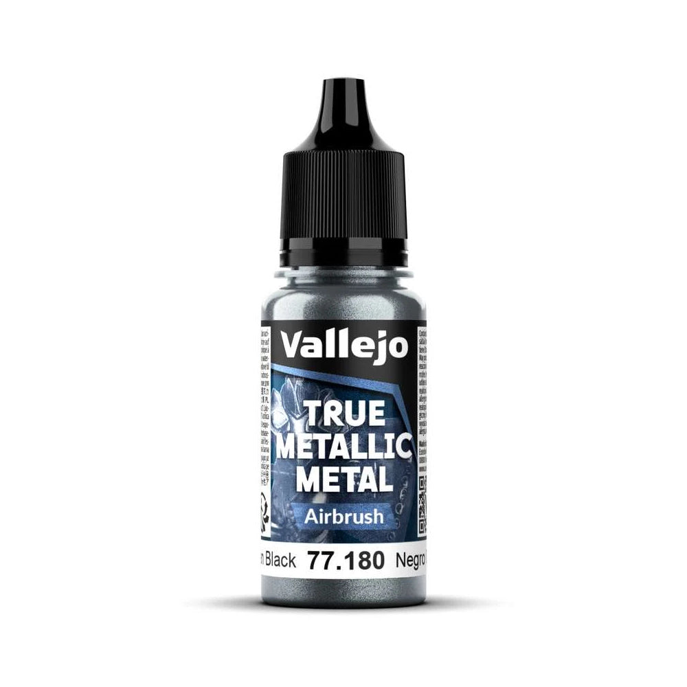 Vallejo True Metallic Metal Airbrush Obsidian Black 77180