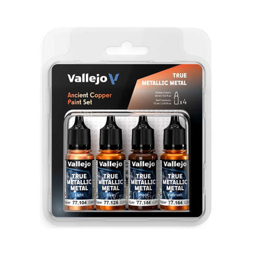 Vallejo True Metallic Metal Ancient Copper Paint Set 77253