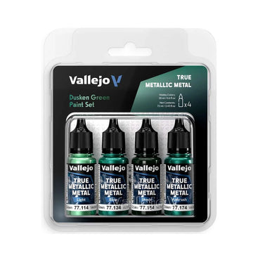 Vallejo True Metallic Metal Dusken Green Paint Set 77257