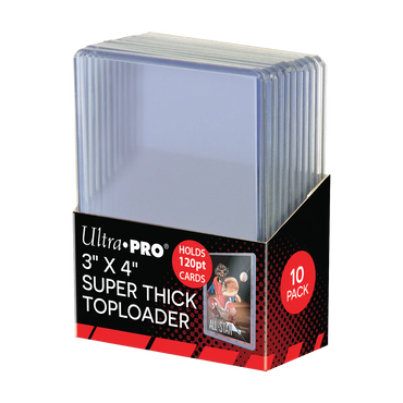 Toploader 3" x 4" 120pt  Super Thick (10pcs)