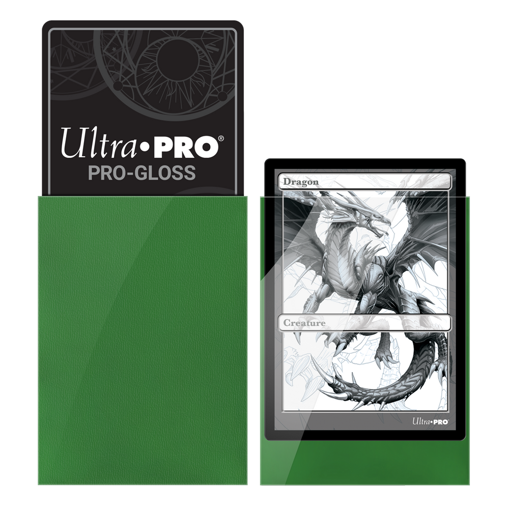 Ultra Pro Deck Protector PRO-Gloss Standard Size - Green (50-pack)
