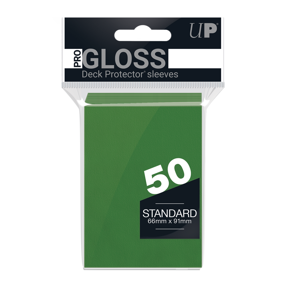 Ultra Pro Deck Protector PRO-Gloss Standard Size - Green (50-pack)