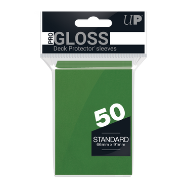 Ultra Pro Deck Protector PRO-Gloss Standard Size - Green (50-pack)
