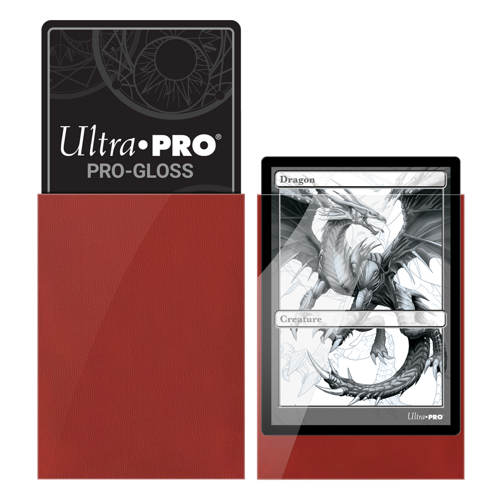 Ultra Pro Deck Protector PRO-Gloss Standard Size - Red (50-pack)