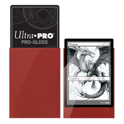 Ultra Pro Deck Protector PRO-Gloss Standard Size - Red (50-pack)