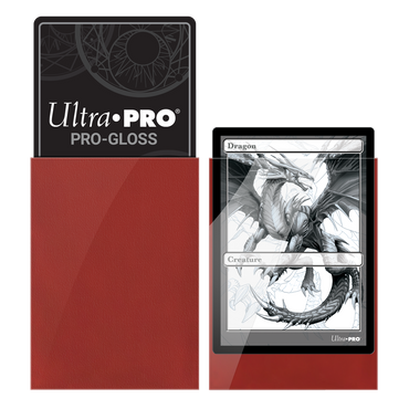 Ultra Pro Deck Protector PRO-Gloss Standard Size - Red (50-pack)