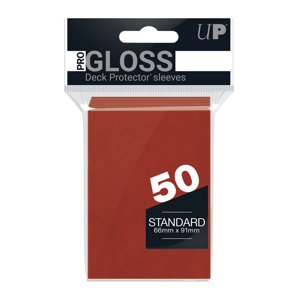 Ultra Pro Deck Protector PRO-Gloss Standard Size - Red (50-pack)