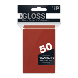 Ultra Pro Deck Protector PRO-Gloss Standard Size - Red (50-pack)