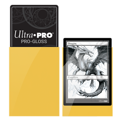 Ultra Pro Deck Protector PRO-Gloss Standard Size - Yellow (50-pack)