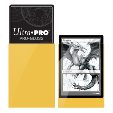 Ultra Pro Deck Protector PRO-Gloss Standard Size - Yellow (50-pack)