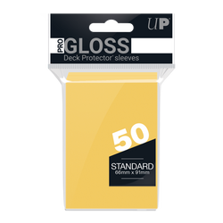 Ultra Pro Deck Protector PRO-Gloss Standard Size - Yellow (50-pack)