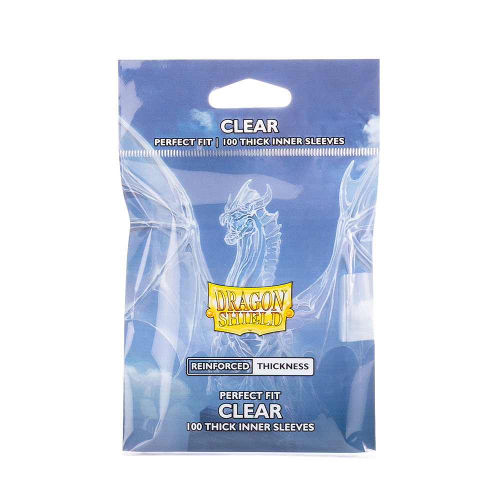 Dragon Shield Standard Size - Perfect-Fit Thick Inner - Clear 100pc