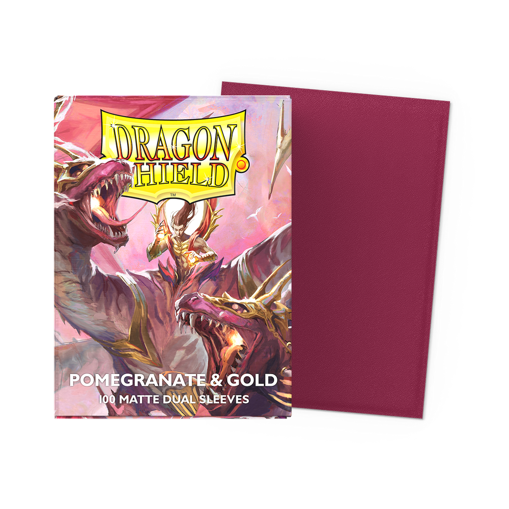 Dragon Shield Standard Size - Dual Matte Pomegranate Gold 100pc
