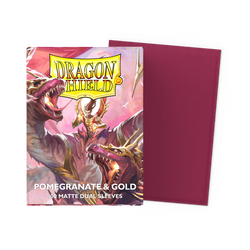 Dragon Shield Standard Size - Dual Matte Pomegranate Gold 100pc