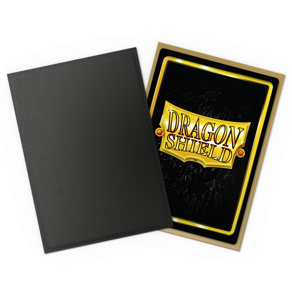 Dragon Shield Standard Size - Dual Matte Black & Gold 100pc