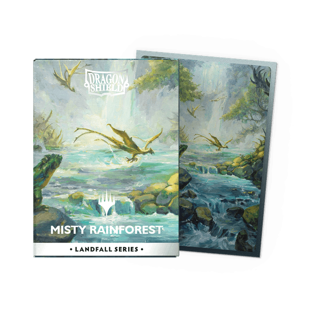 Dragon Shield Standard Size - Dual Matte Landfall Series - Misty Rainforest 100pc