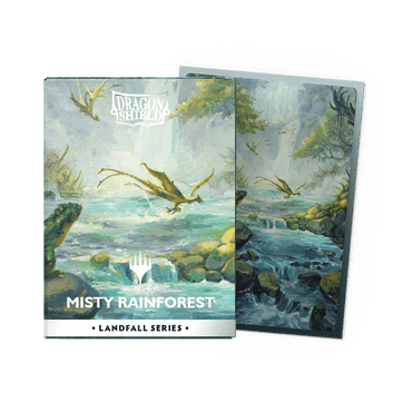 Dragon Shield Standard Size - Dual Matte Landfall Series - Misty Rainforest 100pc