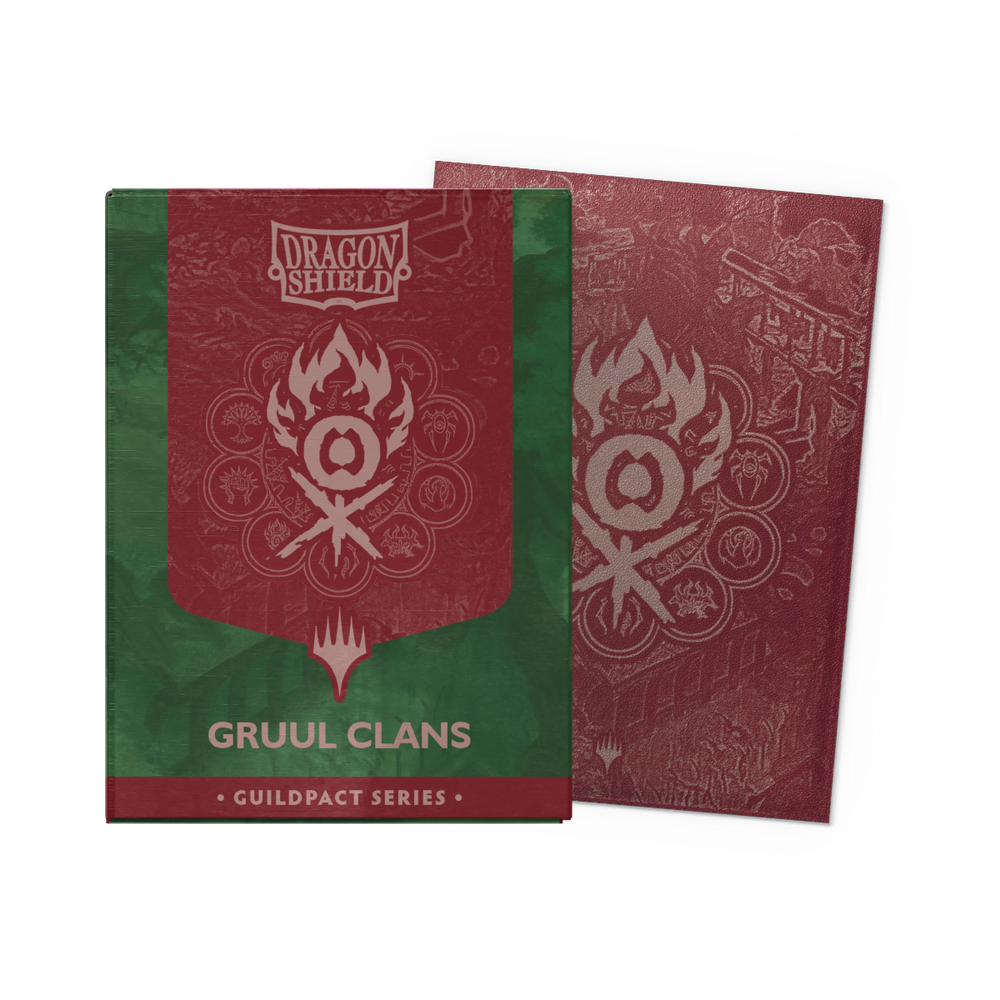 Dragon Shield Standard Size - Dual Matte Guildpact Series - Gruul Clans 100pc